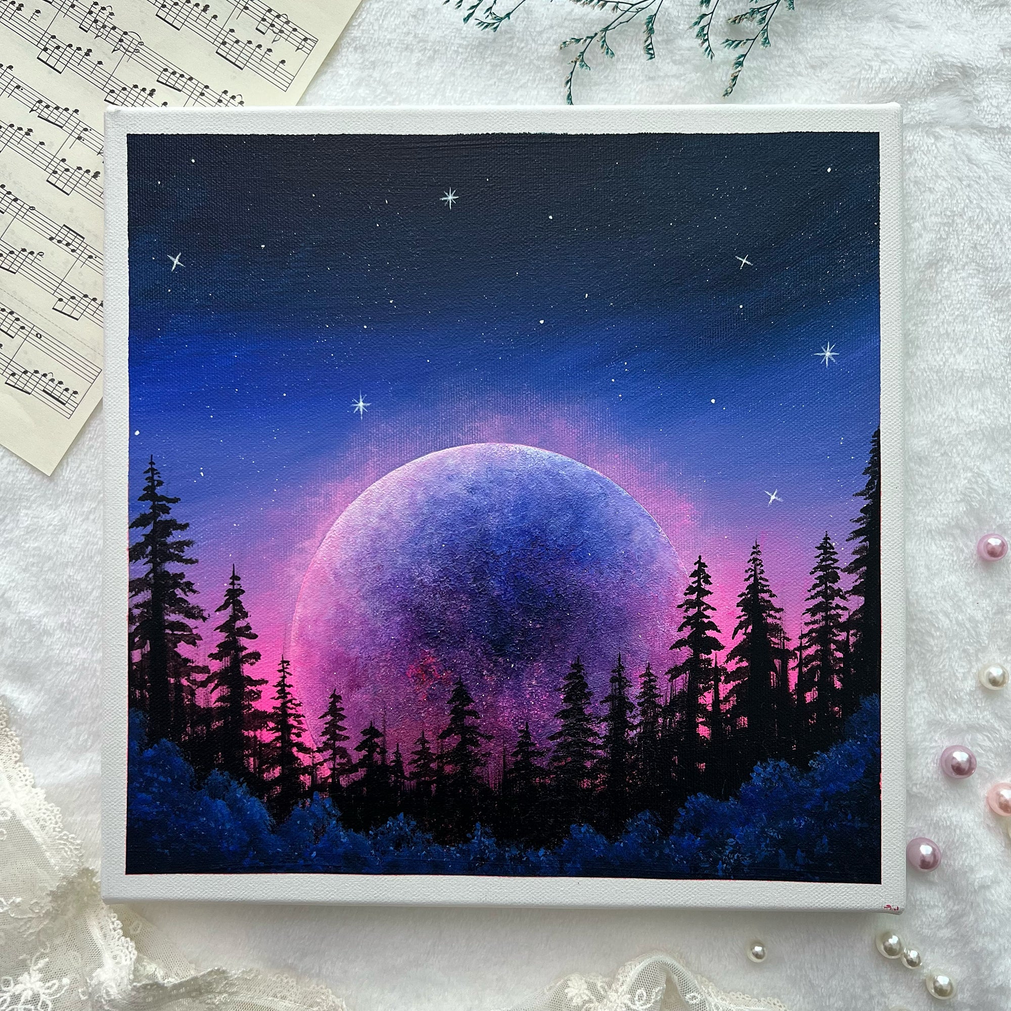 Pink Moon Forest 
