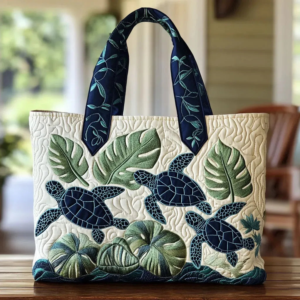 Artisanal Tote Bag - Grace of the Sea Turtle
