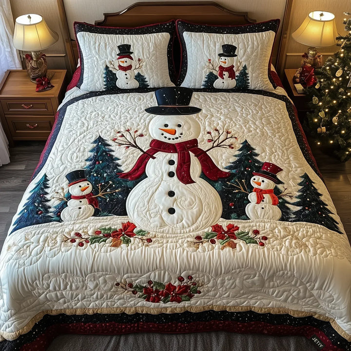 Quilted Bed Set 3 Pieces - Friends of the Snow