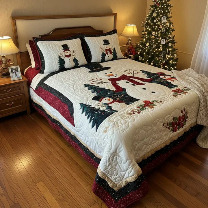 Quilted Bed Set 3 Pieces - Friends of the Snow