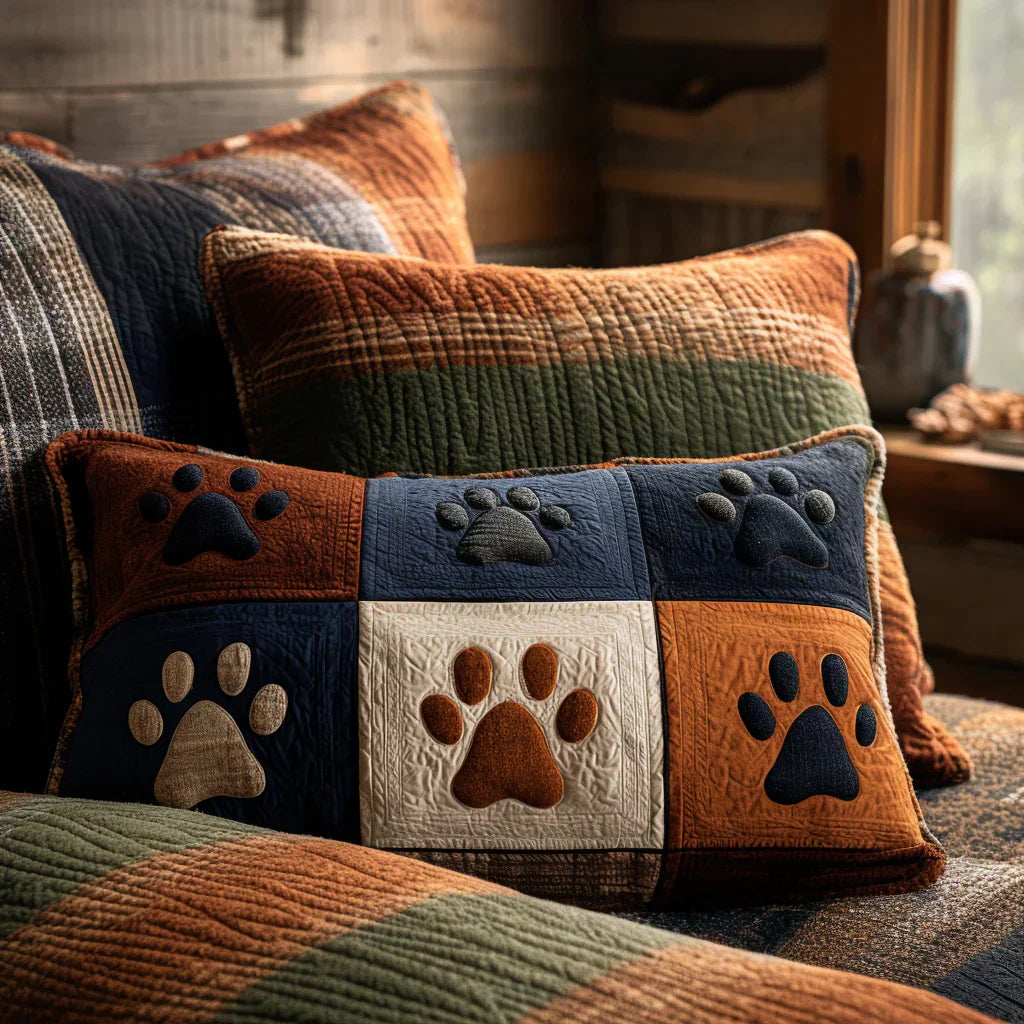 Quilted Cushion Cover - Prairie of Imprints