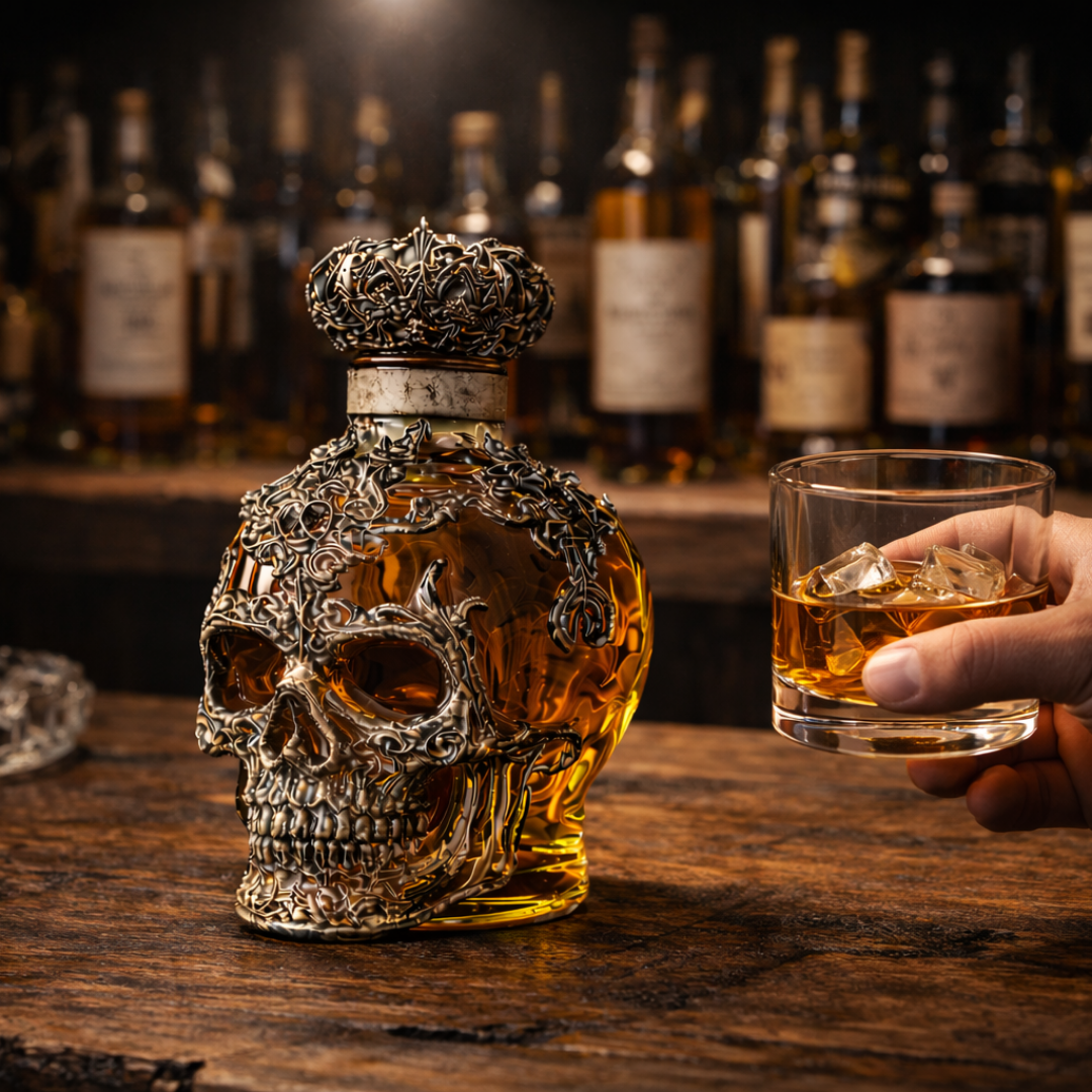 Whiskey Bottle - Royal Skull Edition