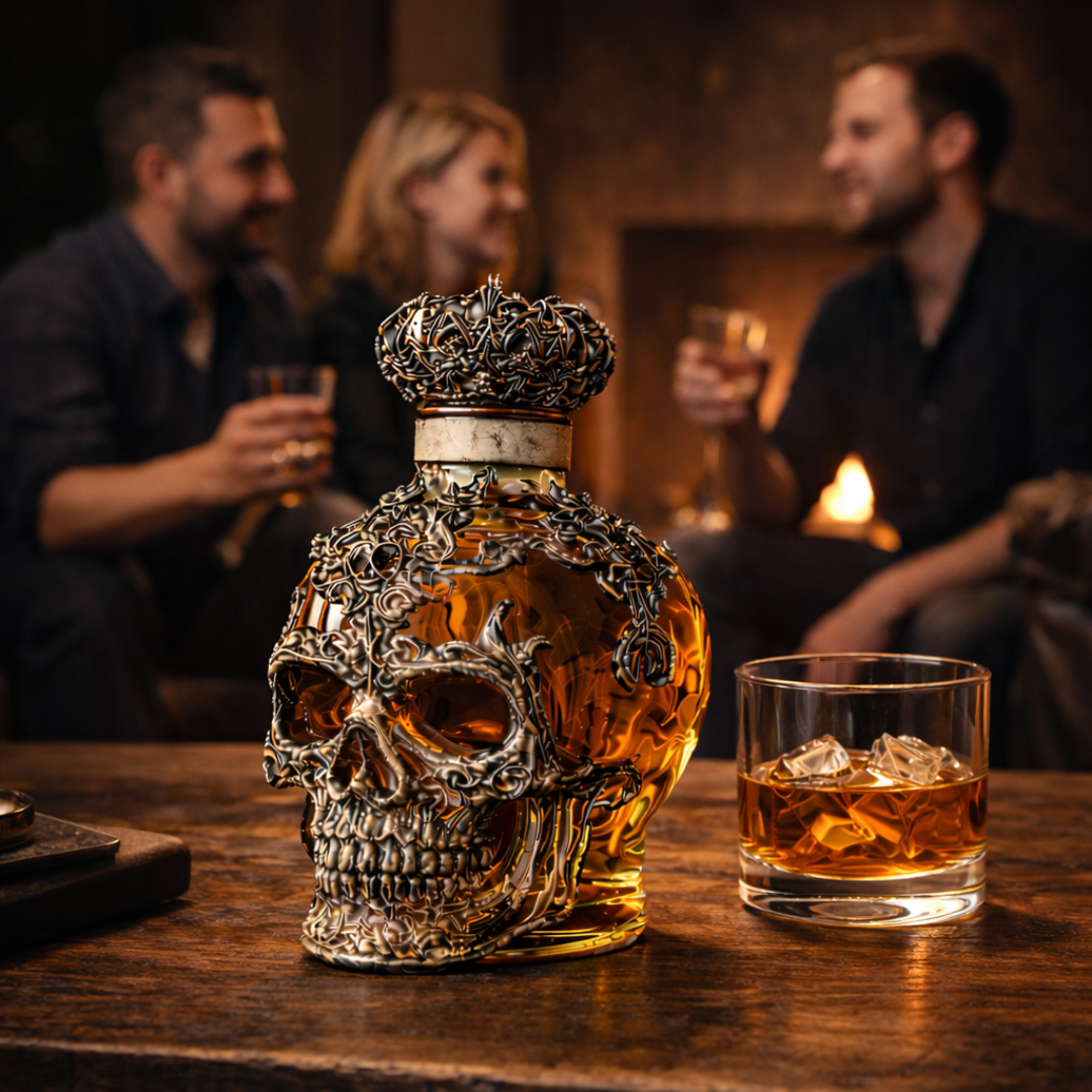 Whiskey Bottle - Royal Skull Edition