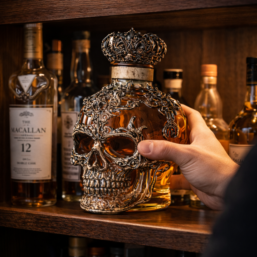 Whiskey Bottle - Royal Skull Edition